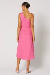 Siesta Gathered Dress - Pink