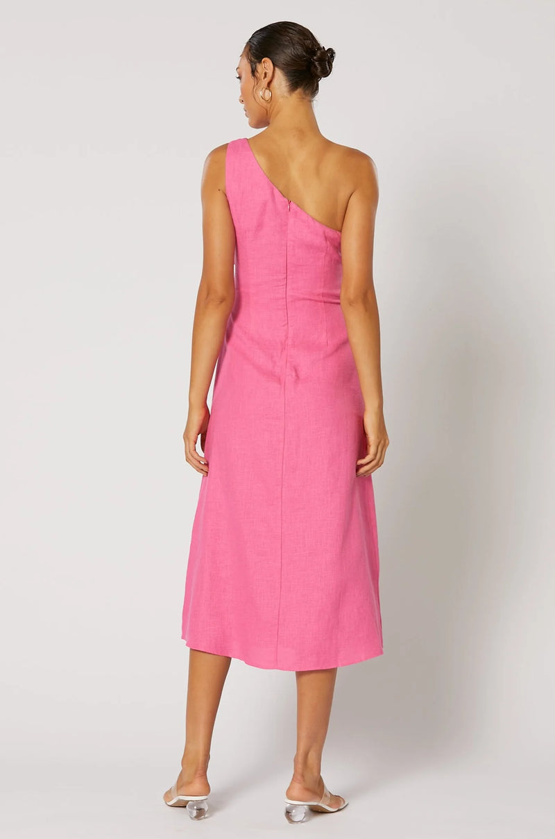 Siesta Gathered Dress - Pink