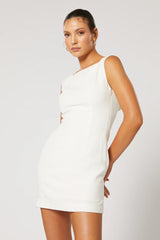Siesta Short Dress - White