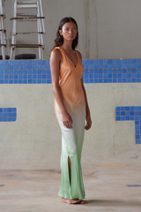 Alessi Dress - Neon Orange / Lime Ombre
