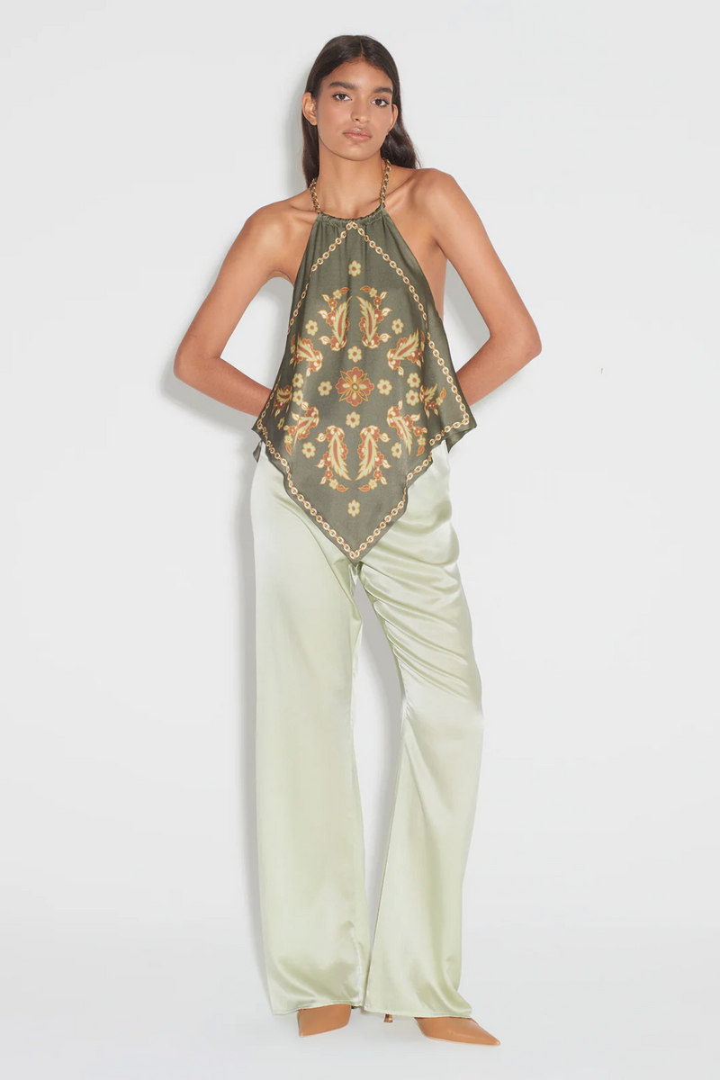 MARSALI SCARF TOP SAGE TILE