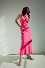 Paris Midi Dress - Pink