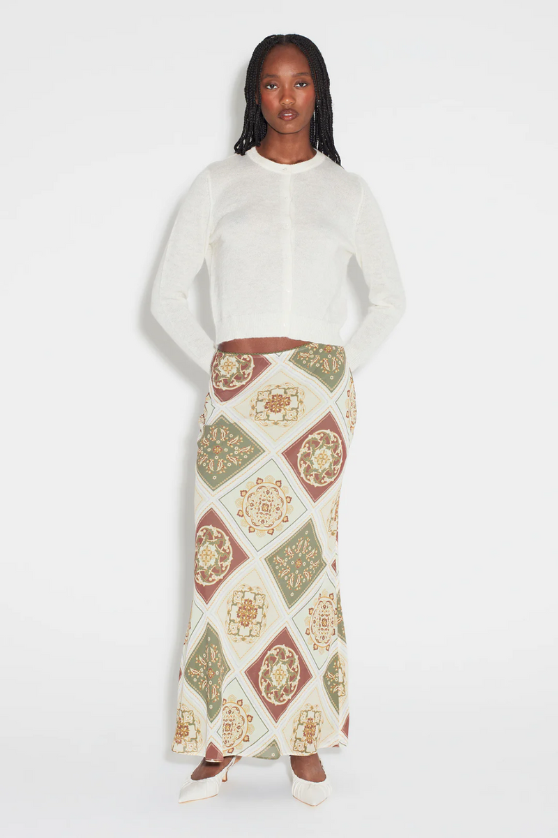 FIFI SLIP SKIRT EVERGREEN TILE