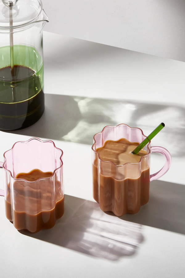 TWO x WAVE MUGS - PINK