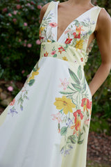 BETTY DRESS IN BUTTERMILK FLEUR