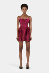 CORDELIA MINI DRESS - MAGENTA FLORAL