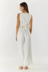 Barossa Linen Pant - White