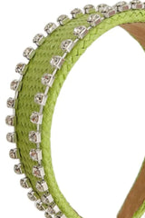 Raffia Headband - Lime Green