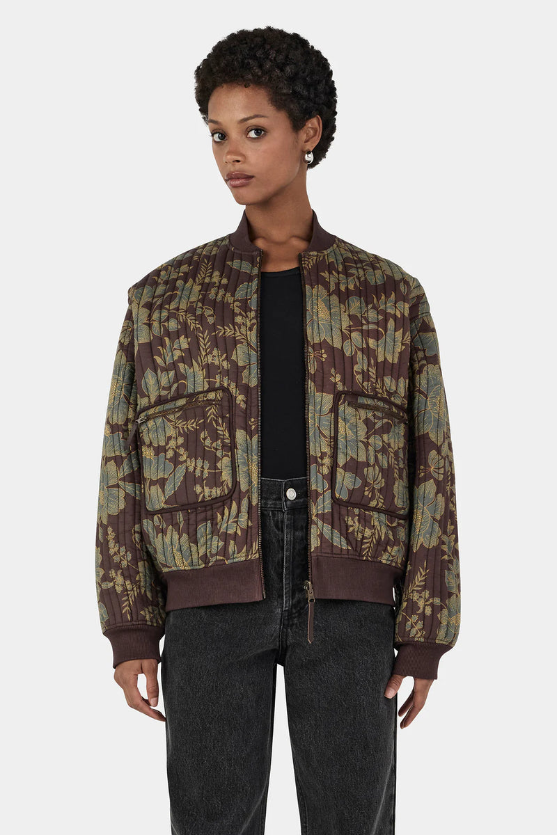 JAI REVERSABLE QUILTED BOMBER