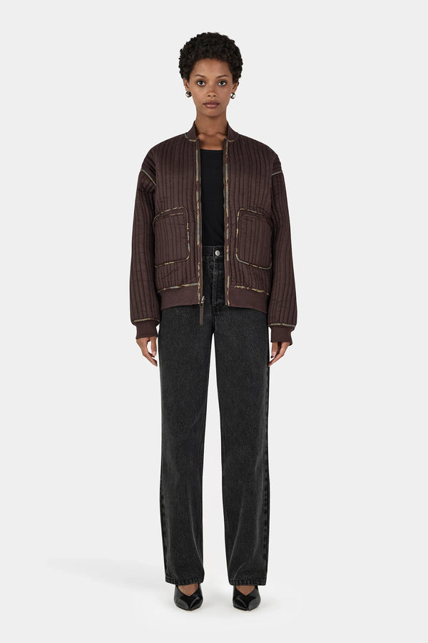 JAI REVERSABLE QUILTED BOMBER