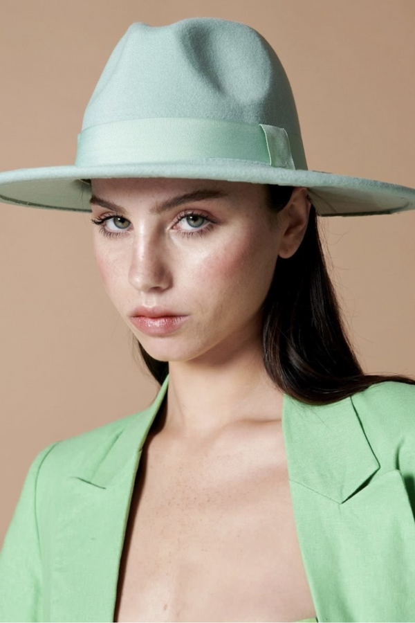 Lia Boho Fedora - Green