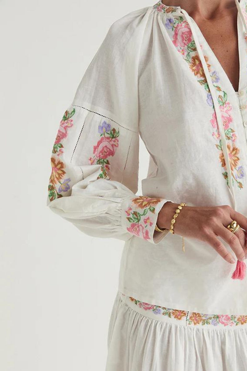 Ophelia Blouse - Ivory