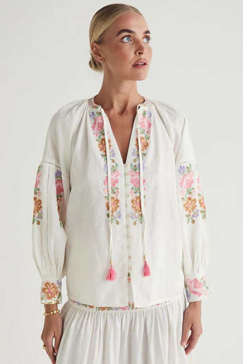 Ophelia Blouse - Ivory