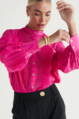 Anastasia Blouse - Cerise
