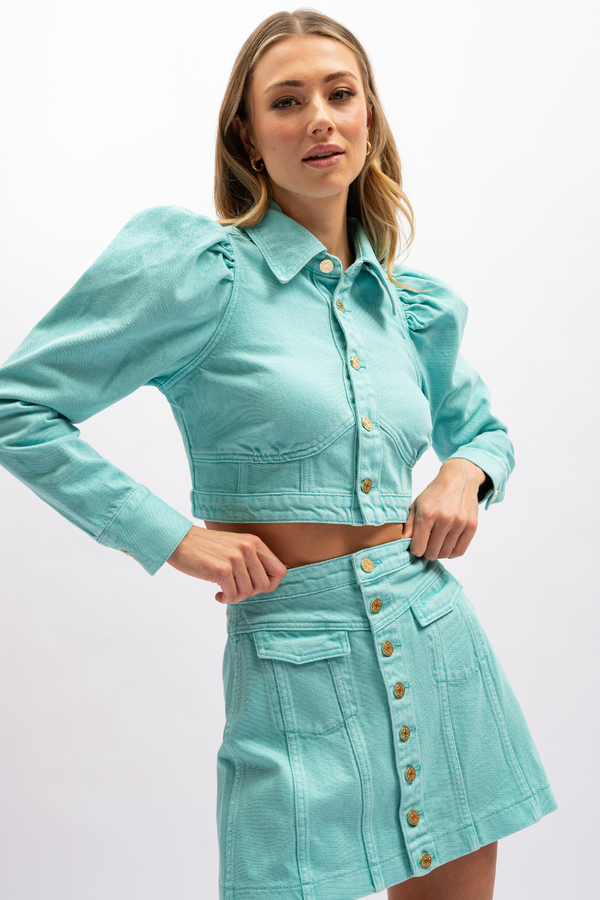 SALE - Lottie Jacket - Aquamarine