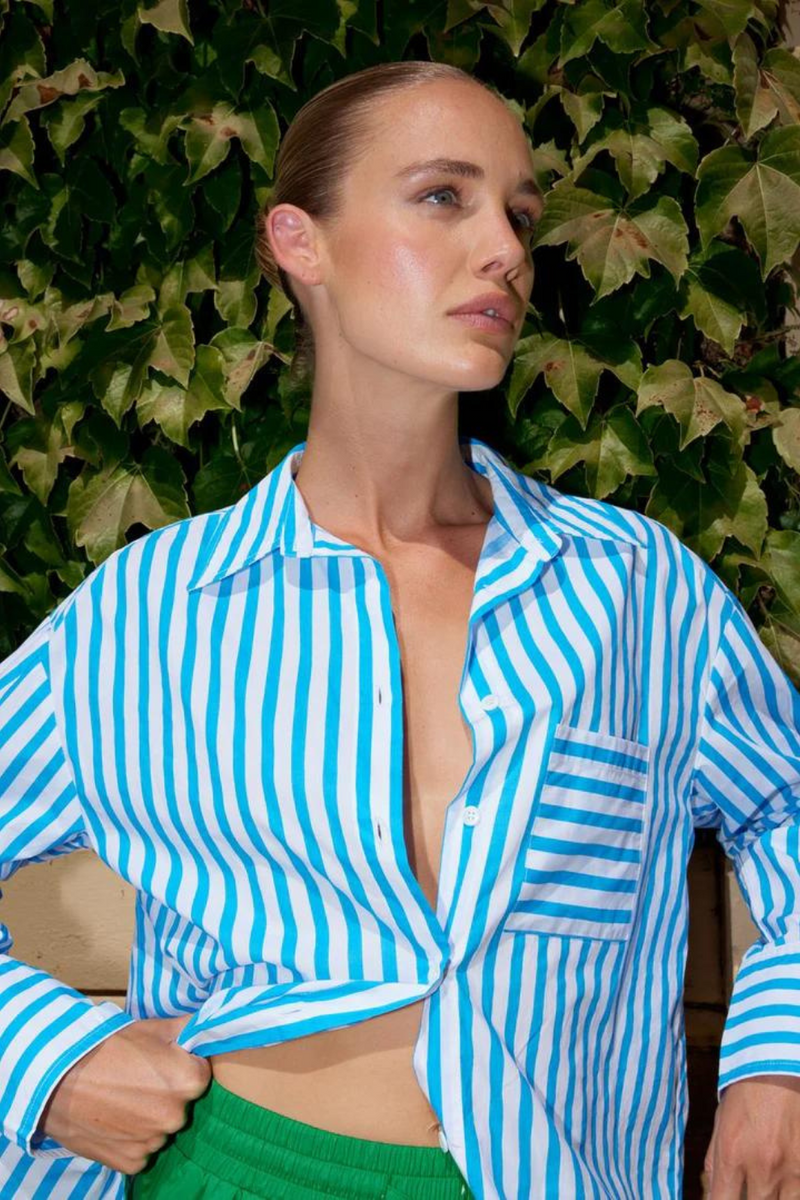 Buddy Shirt - Cornflower Stripe