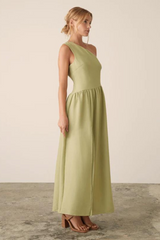 Palazzo Midi Dress - Pistachio