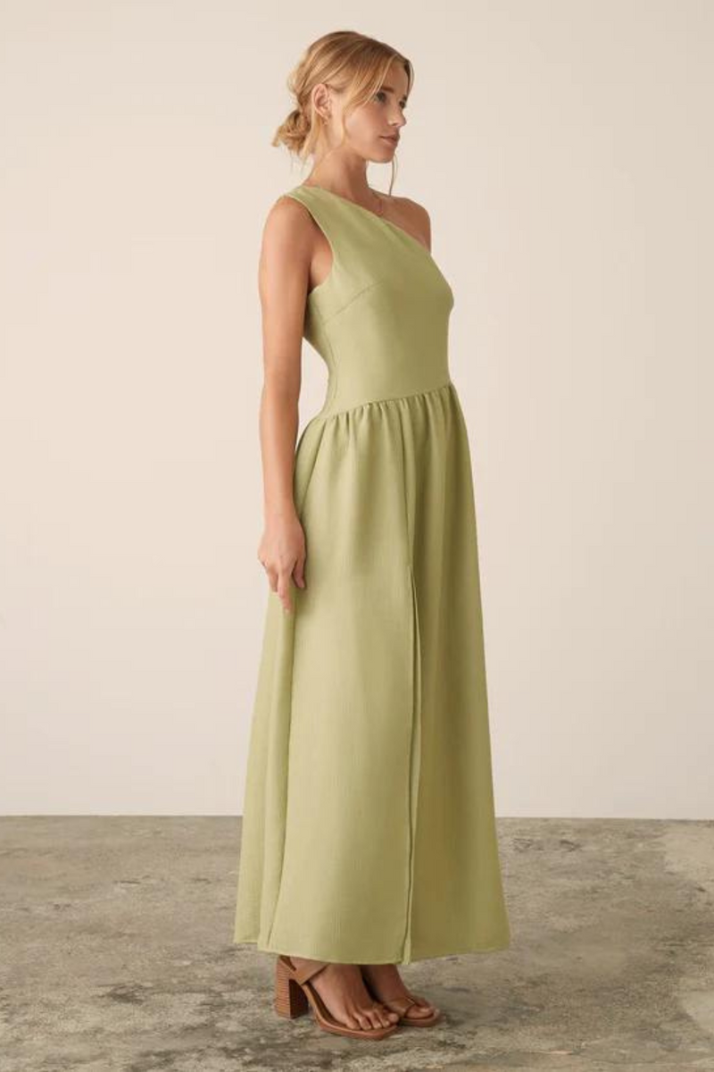 Palazzo Midi Dress - Pistachio