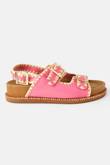 Belle Sandal - Fluro Pink