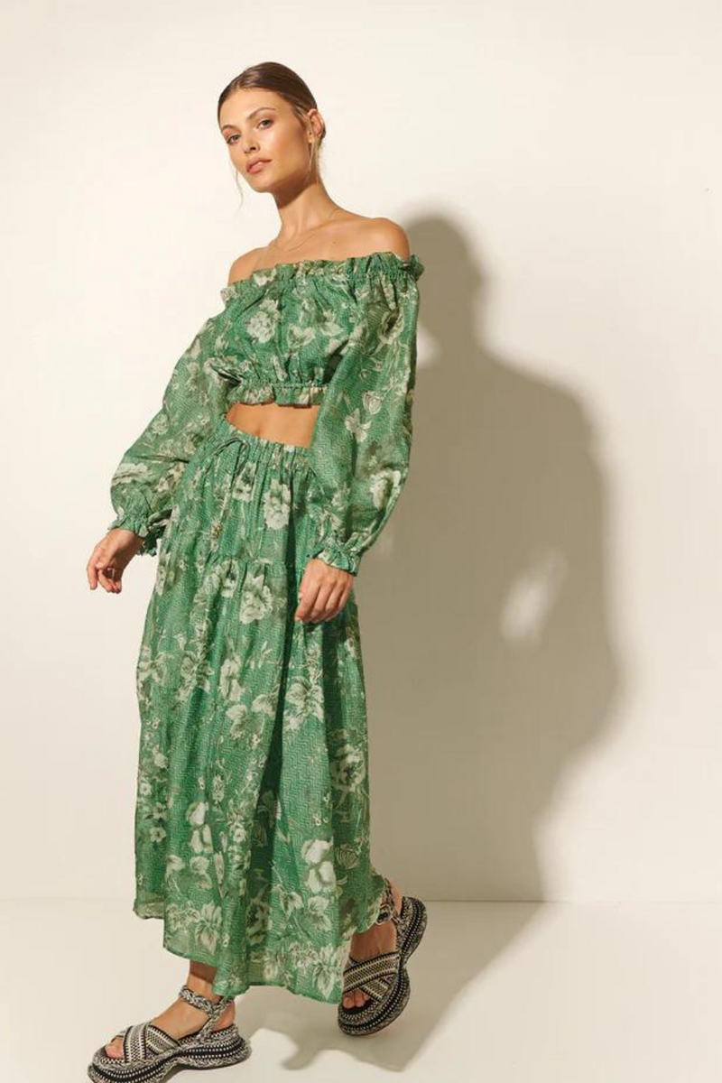 Khalo Maxi Skirt - Green