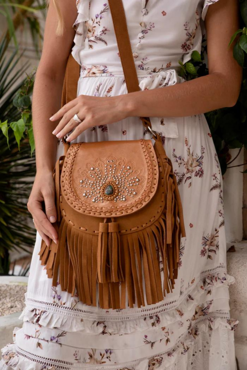 Mini Deus Peacock Bag - Tan