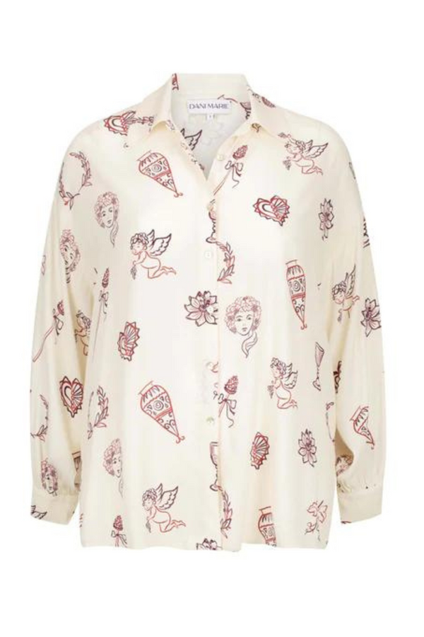 Adele Shirt - Cherub print