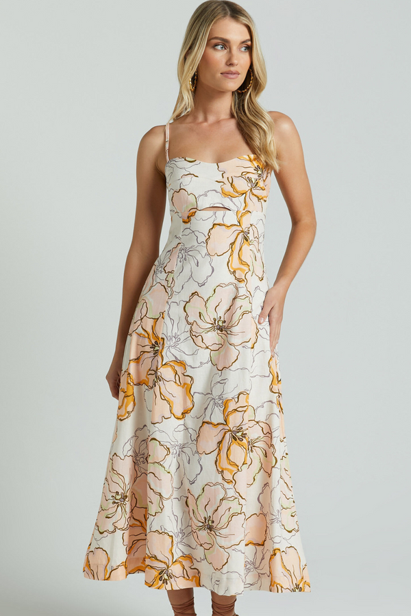 Carietta Midi Dress - Maison Fleur