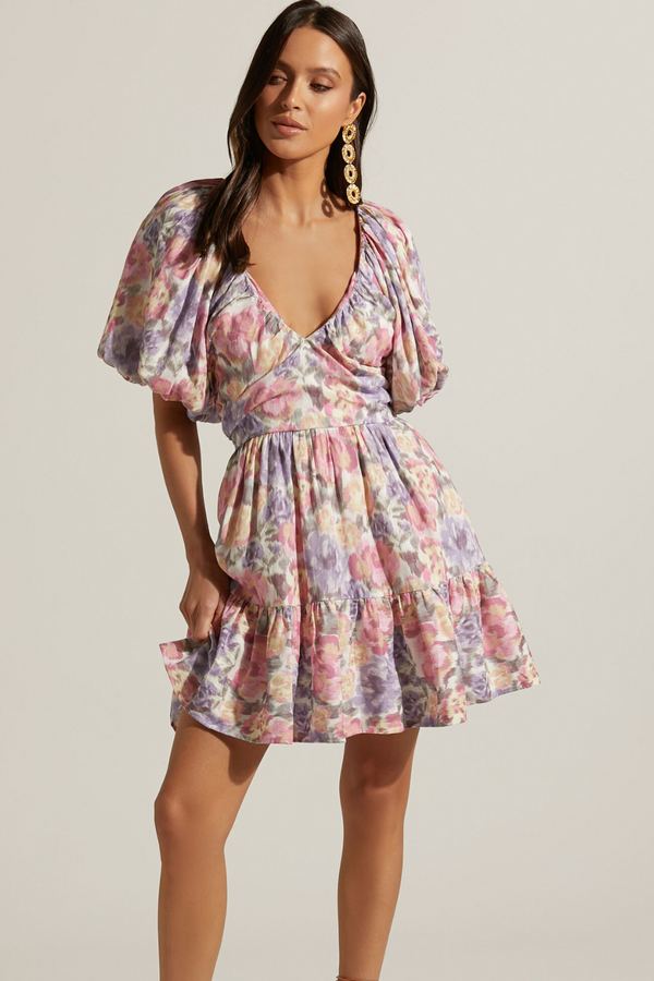 SALE - Tallulah Mini Dress - Aurora Print