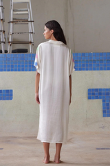 Bea Dress - Ecru Multi