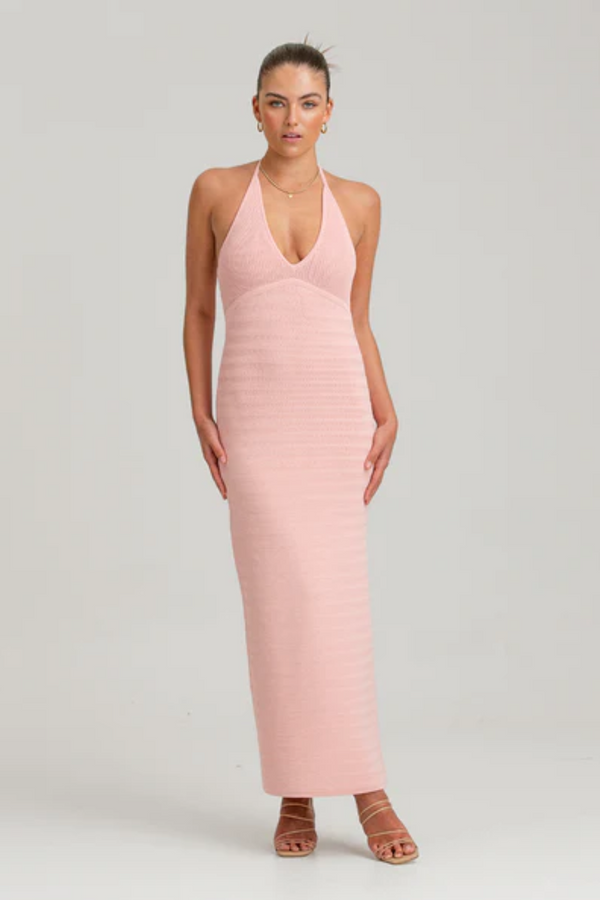 Iggy Knit Dress - Baby Pink