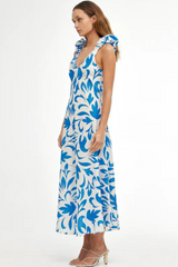Paloma dress- Mosaic Blue