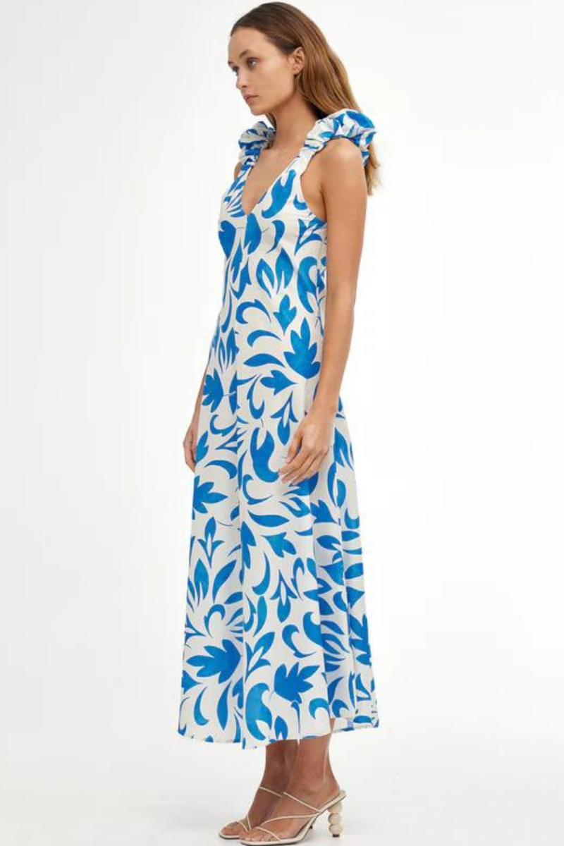 Paloma dress- Mosaic Blue
