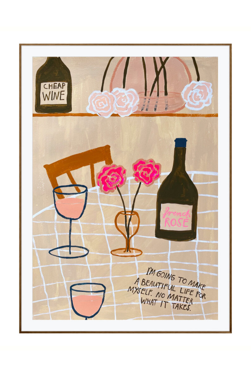 French Terrace Home A1 Print