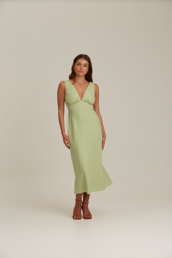 Adalne-Luella Midi Dress - Sage