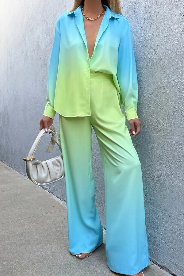 Suela Shirt - Aqua/Lime