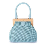 Marlo Ball Mesh Handle Bag - Blue