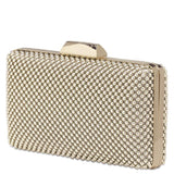 Natasha Ball Mesh Clutch - Light Gold