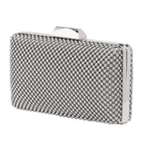 Natasha Ball Mesh Clutch - Silver