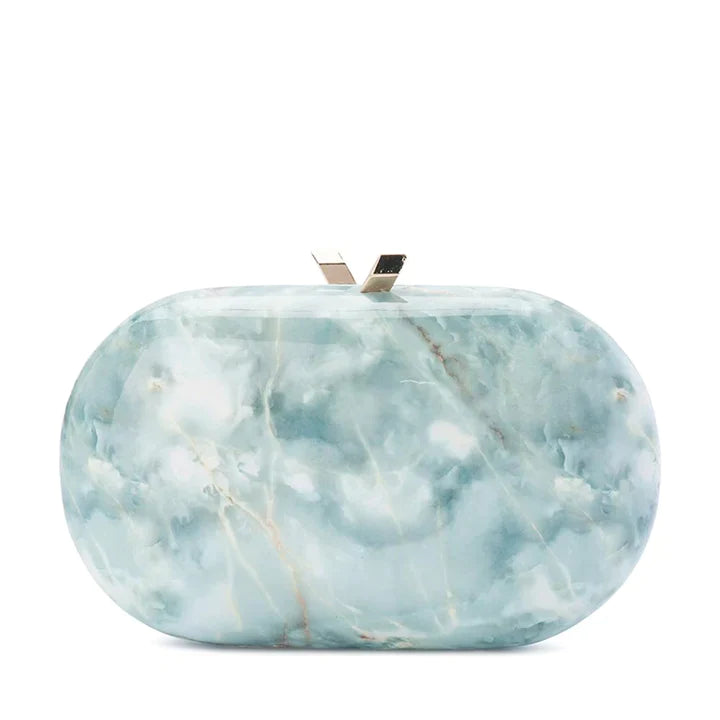 Quartz Oval Clutch - Jade