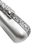 Rosie Glitter Clutch - Silver