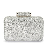 Rosie Glitter Clutch - Silver