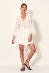 Rafaella Mini Dress - Palmera White