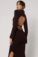 Jasper Midi Dress - Wine