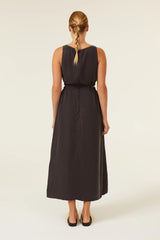 Harlow Cupro Maxi Dress - Coal
