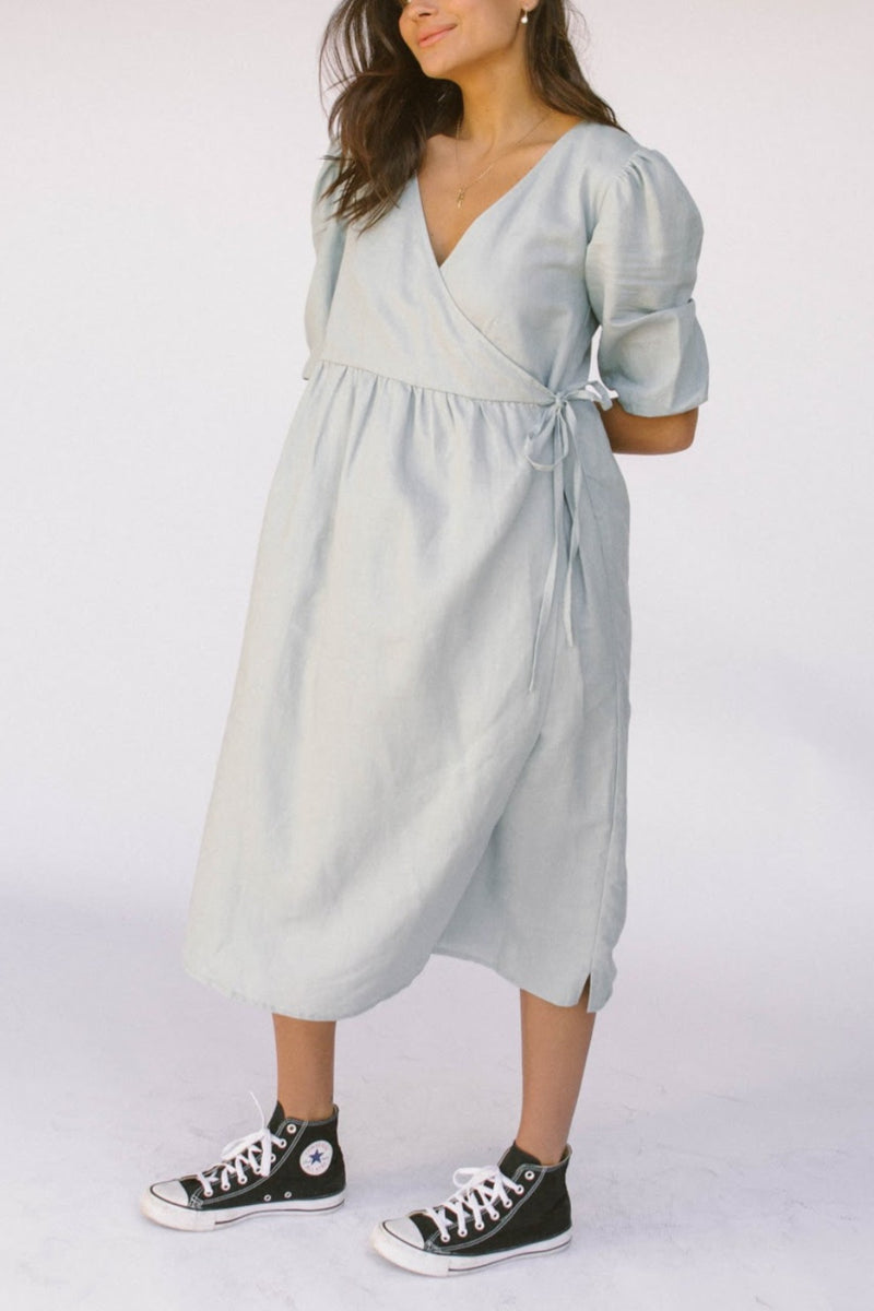 Kylie Wrap Dress - Sage