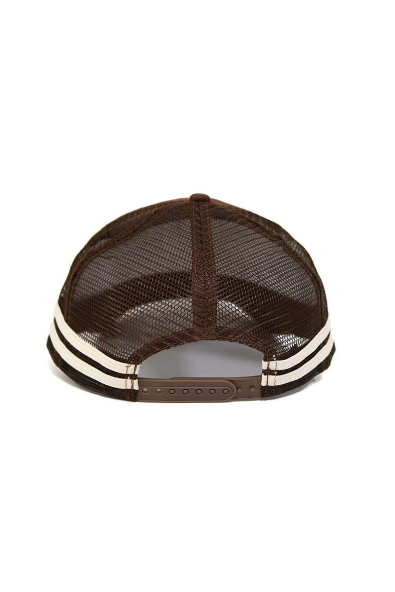 Sunny and West Retro Trucker Cap - Chocolate