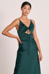 SALE - Seeker Slip Midi - Forest Green