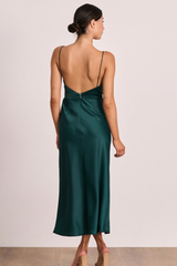 SALE - Seeker Slip Midi - Forest Green