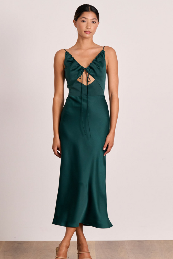 SALE - Seeker Slip Midi - Forest Green