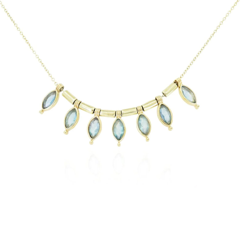 Rising Apatite Gold Necklace